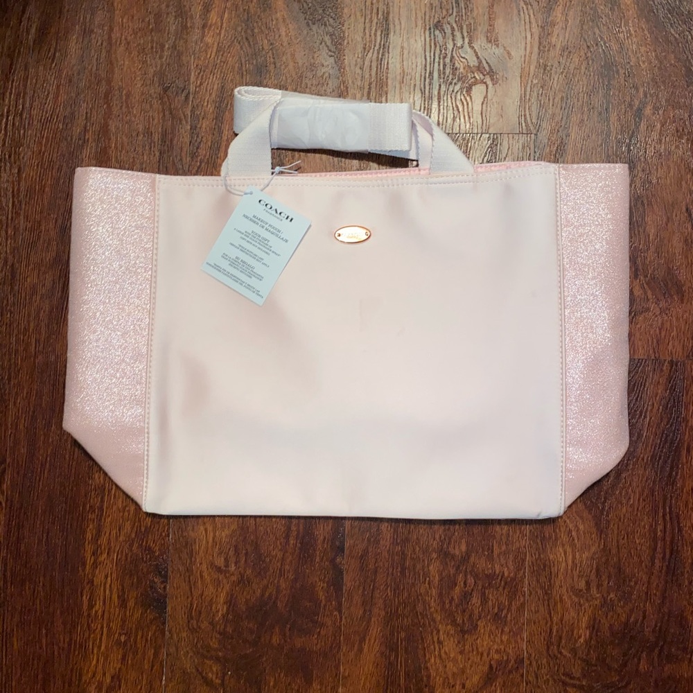 Coach glitter tote bag